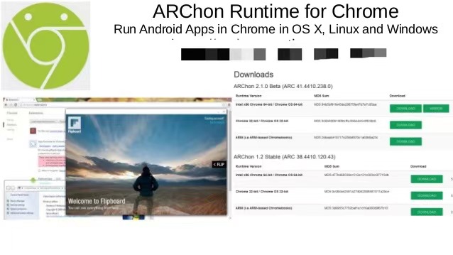 Chrome 用 ARChon ランタイム