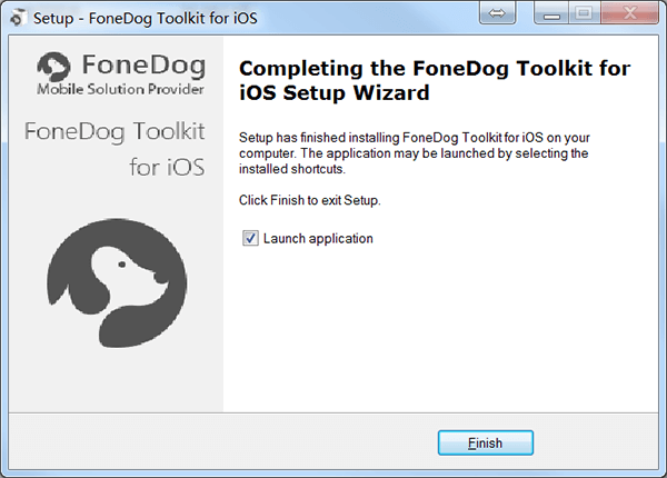 Fonedog Ios Toolkitインストールの完了