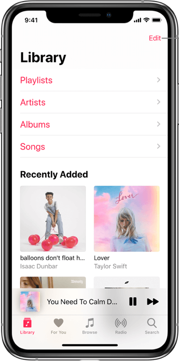 音楽ライブラリをエクスポートしてプレイリストを iTunes から iPhone に転送する