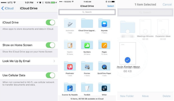 どのように見えるかのファイルin-icloud