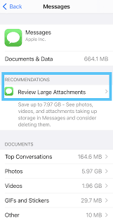 メッセージを確認するiPhoneを修正するための大きな添付ファイルは、十分なストレージがないと言っていますが、