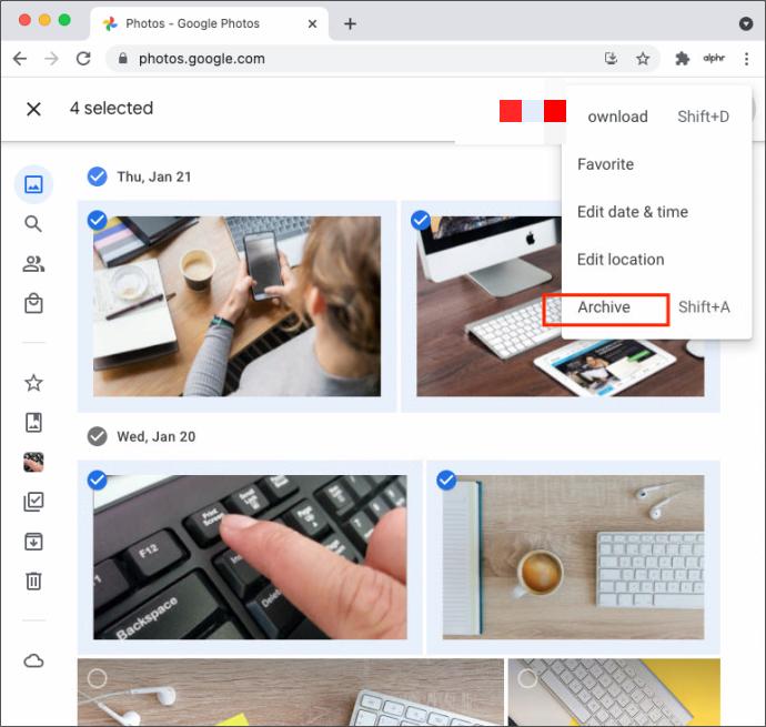 Mac で Google アカウントから写真を復元する