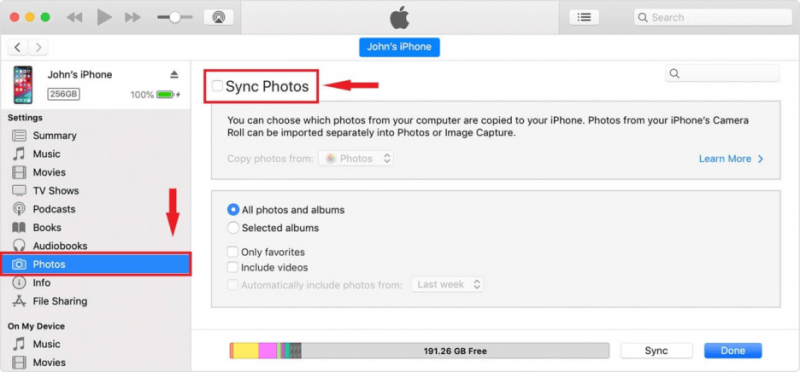 Transfer Photos from Mac to iPad through iTunes