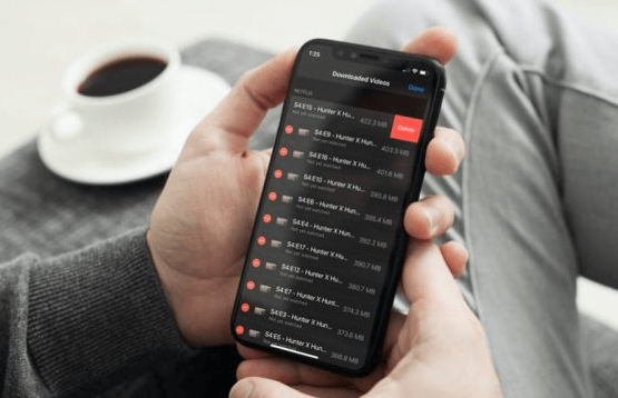 iPhoneでダウンロードした動画を削除する方法