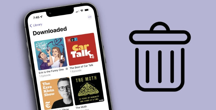iPhoneからポッドキャストを削除する方法