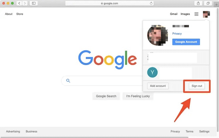 Google がパスワードを保存しない問題を修正するために資格情報をサインアウトする