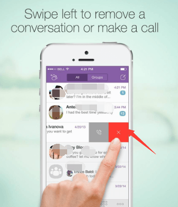 Viber アプリを使用して iPhone で Viber メッセージ履歴を削除する