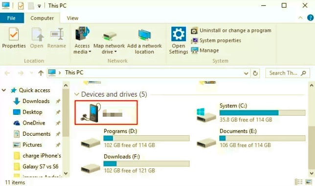 USBケーブルを介してSamsung電話からコンピュータに写真を転送する