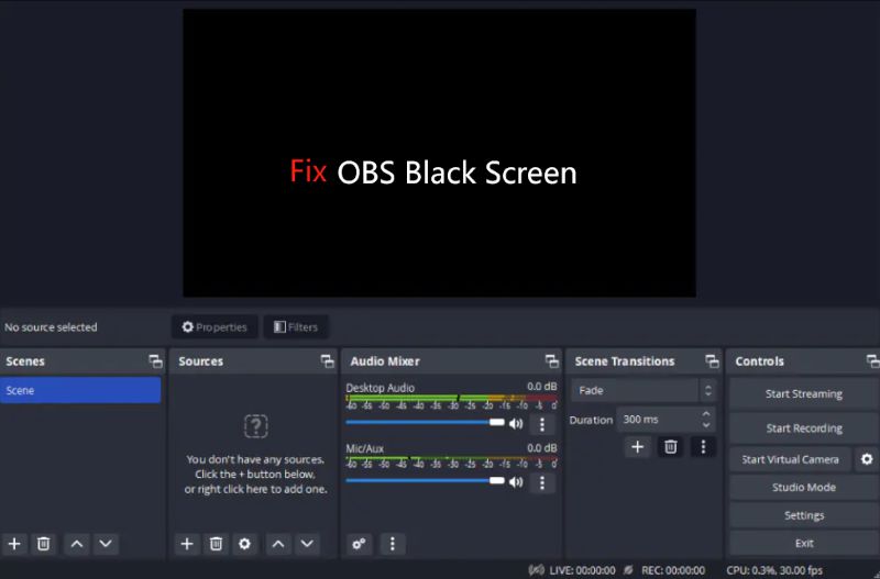 OBS録画の黒い画面を修正する理由と方法