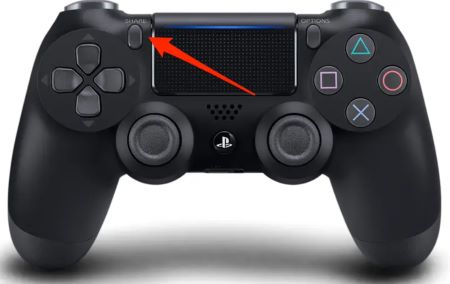 PS4のシェアボタンでスクリーンショットを撮る方法