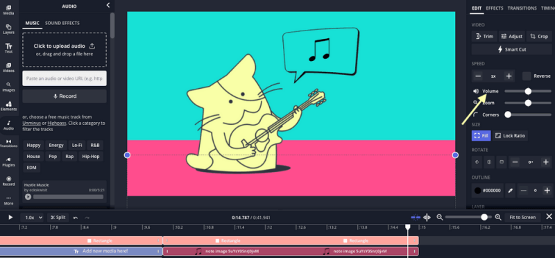 Kapwing Video Editor を使用してオンラインでビデオに音声を無料で追加