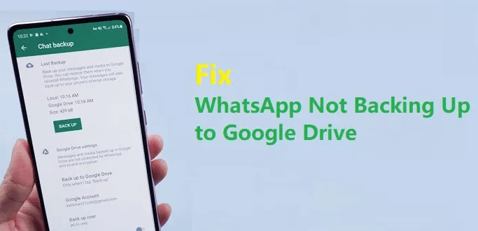 WhatsApp Googleドライブのバックアップが機能しない